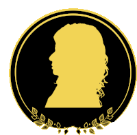 a silhouette of a woman 's face in a circle with leaves around it