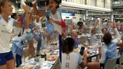 La locura de Las Leonas en la Villa Olímpica tras conseguir la medalla plateada en Tokio 2020