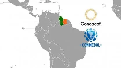 Por qué Surinam y Guyana están en Sudamérica y no juegan en Conmebol