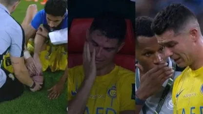 El desconsolado llanto de Cristiano tras perder una final