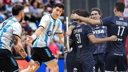 Handball masculino y hockey masculino