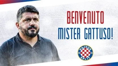 Un club croata contrató a Gattuso para intentar ganar la liga después de 20 años