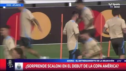 La Selección Argentina se entrenó por última vez antes del debut en la Copa América