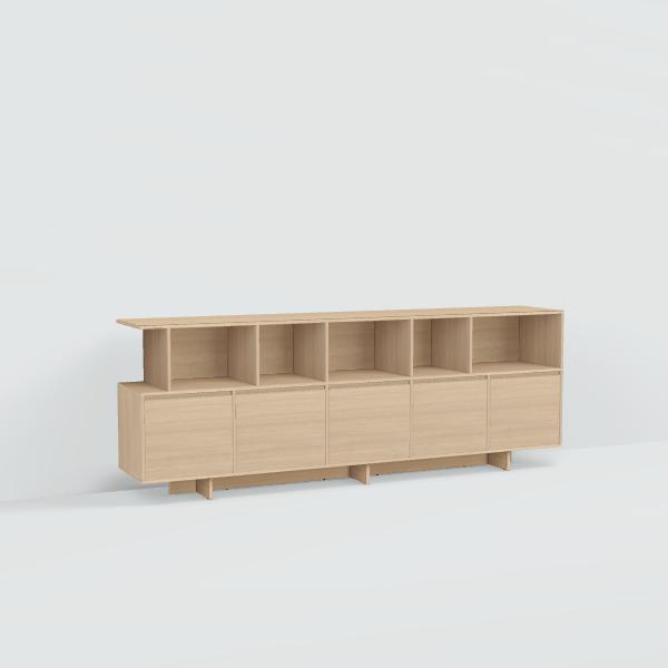 Sideboard in Oak with Doors and Backpanels