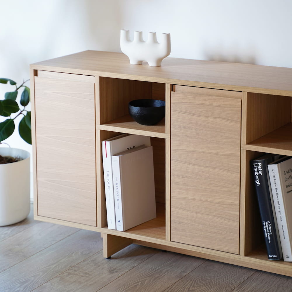 Sideboard in Oak with Doors and Backpanels