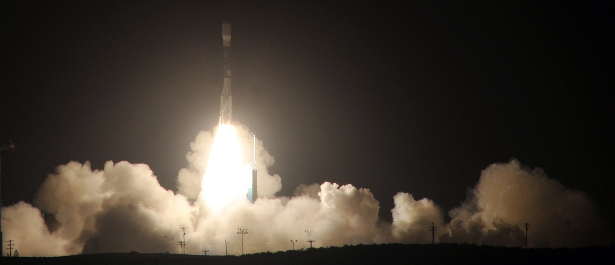 A Delta II rocket launch. Photo Air Force