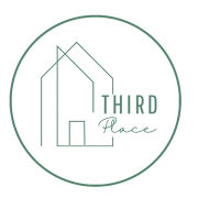 the logo for third place is a circle with a house in it .