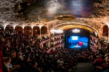 Crowd in a theatre