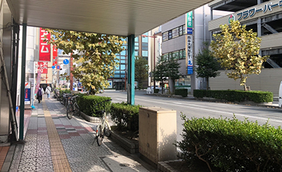 松山市駅からの道順2