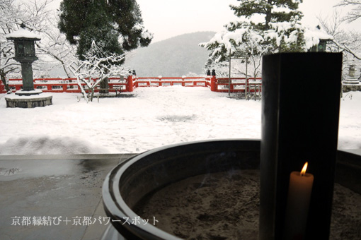 鞍馬寺の雪景色