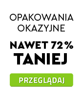 Opakowania okazyjne, nawet 72% taniej