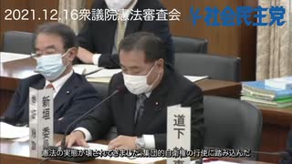 【2021.12.16衆議院憲法審査会】新垣クニオ自由討論