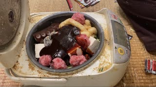 １００辛の赤から鍋を作ってみた（ハイボール）