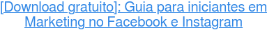 [Download gratuito]: Guia para iniciantes em Marketing no Facebook e Instagram