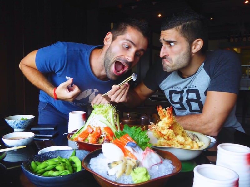 Gay couple travelling gay travel blog culinary discoveries