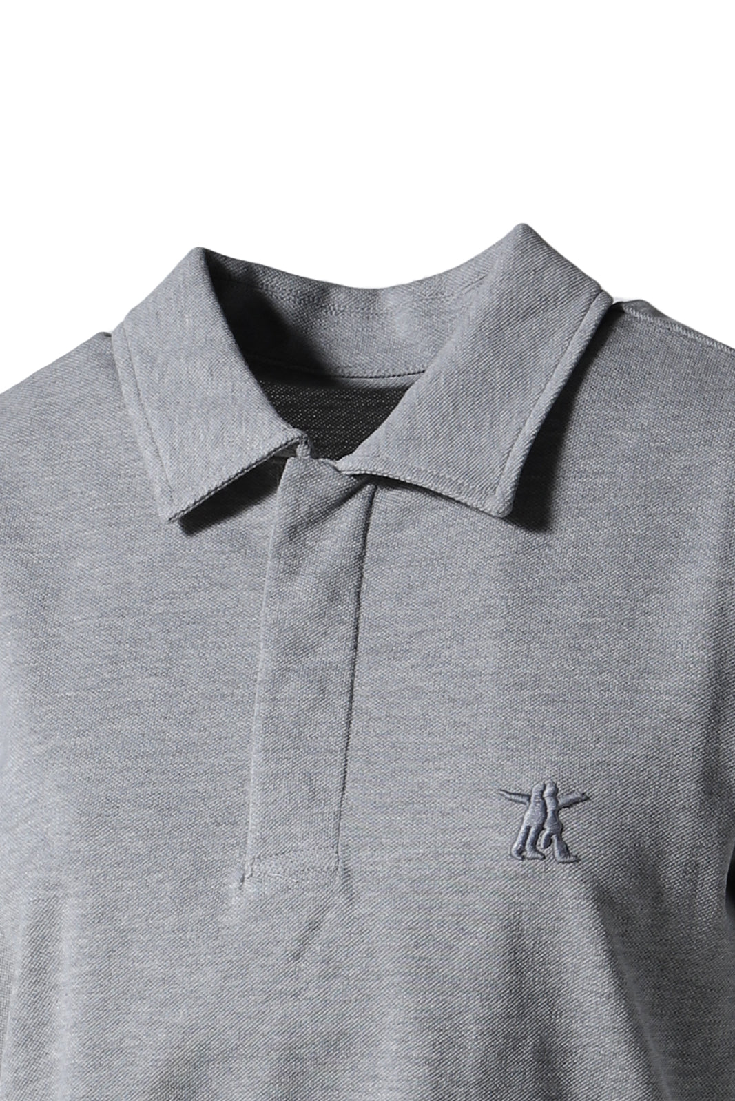 TRIM POLO T-SHIRT / GRY