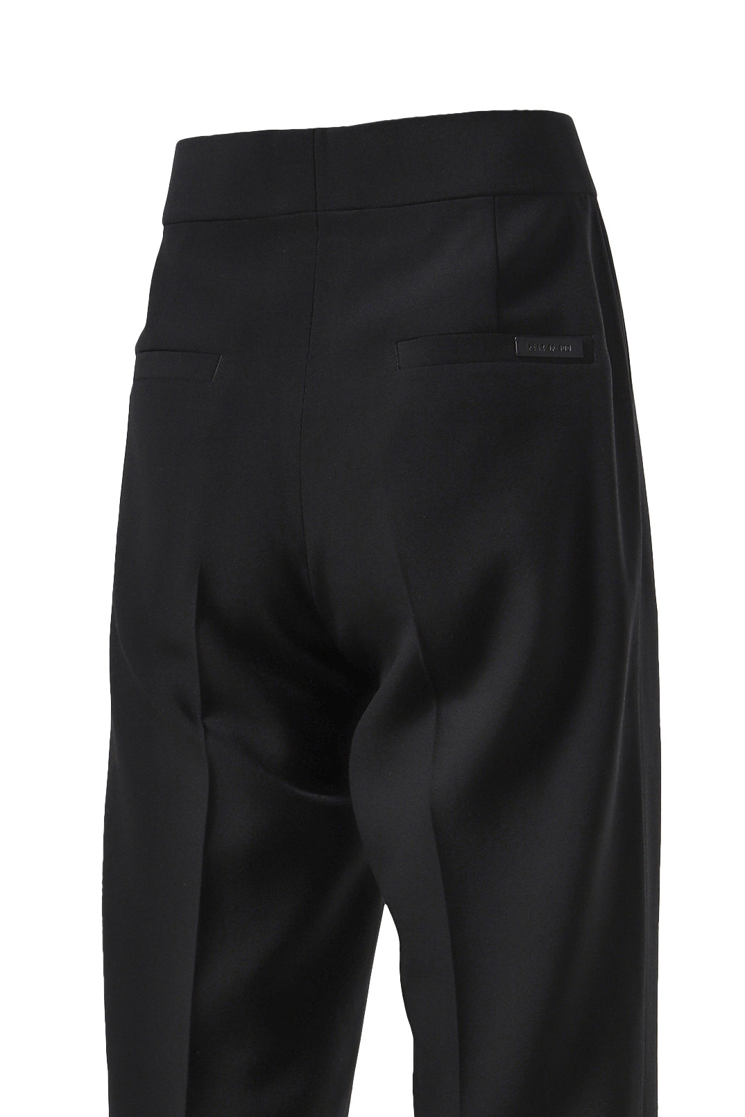 SINGLE PLEAT ETERNAL TROUSERS /BLK