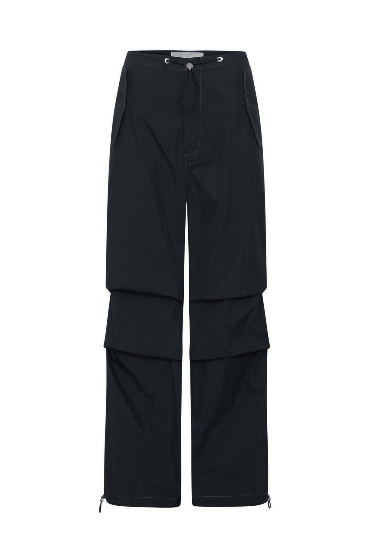 TOGGLE PARACHUTE PANTS / BLK