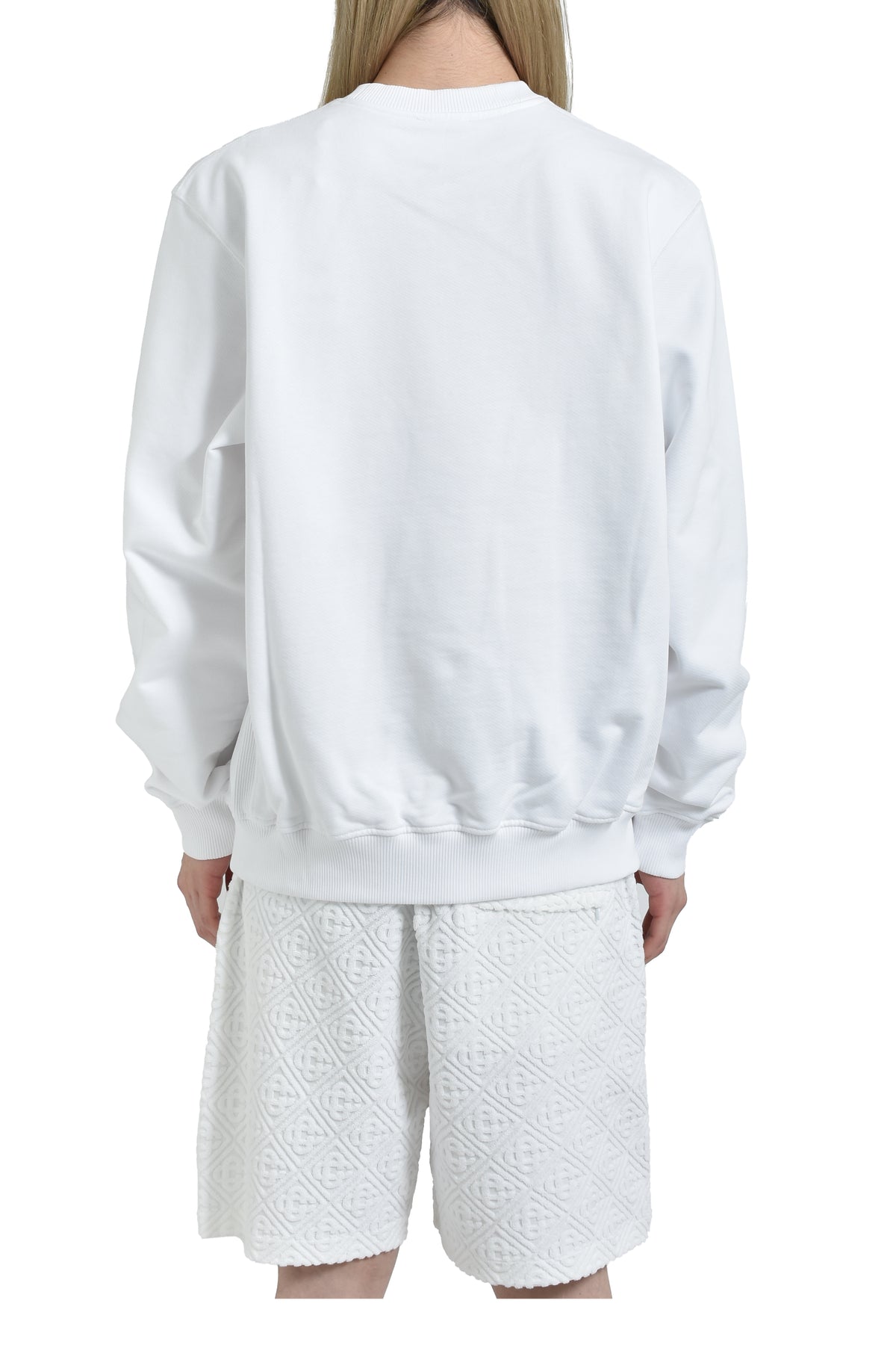 EQUIPEMENT SPORTIVE EMBROIDERED CLASSIC SWEATSHIRT / WHT