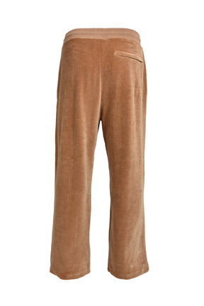 F+ VELOUR TRACK PANT / CAMEL