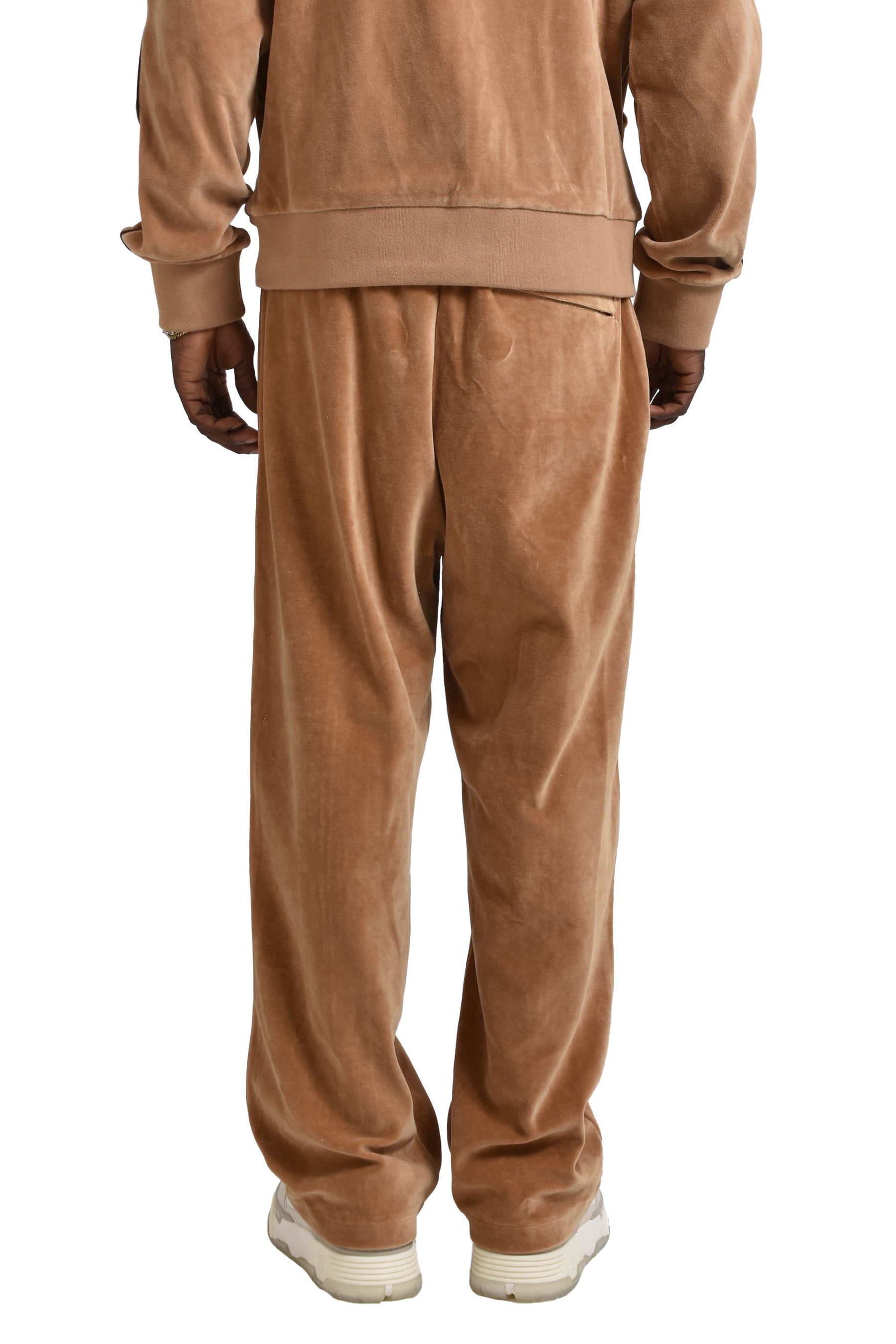 F+ VELOUR TRACK PANT / CAMEL