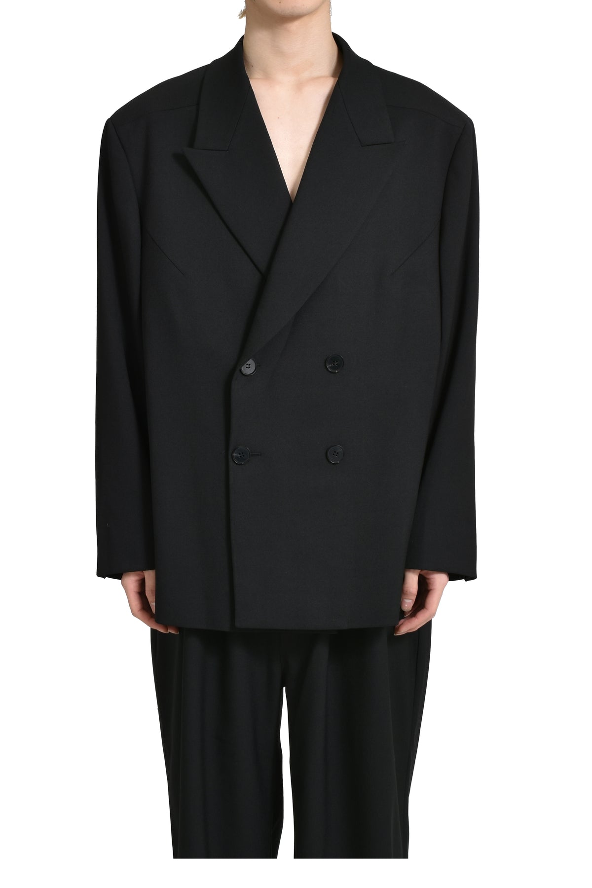 DOUBLE BREASTED BLAZER BLACK / BLK