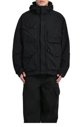 FLATT NYLON GOGGLE JACKET / BLK