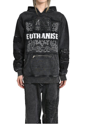 EUTHANISE HOODIE / BLK