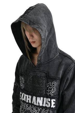 EUTHANISE HOODIE / BLK