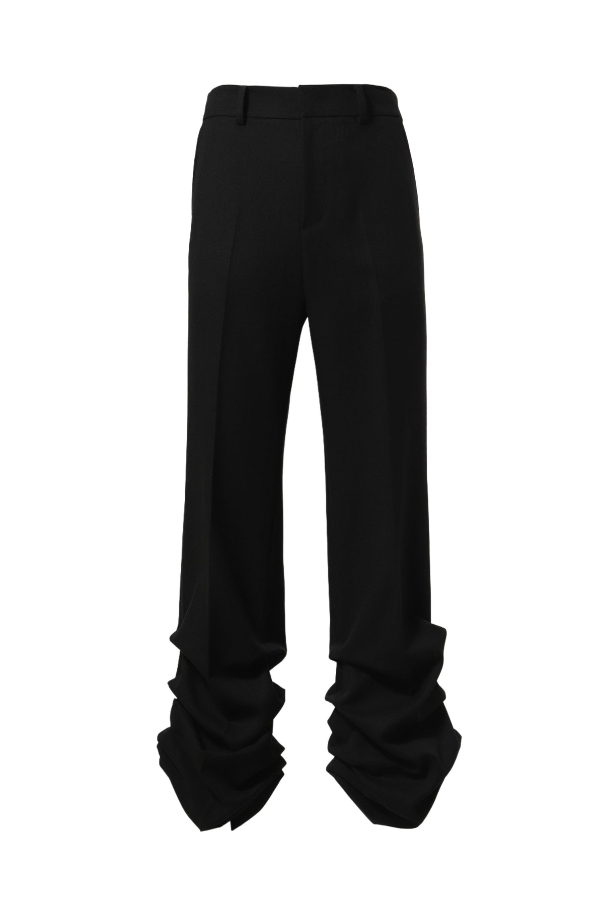 BLACK MENS WAVE BOOT CUT PANTS / BLK