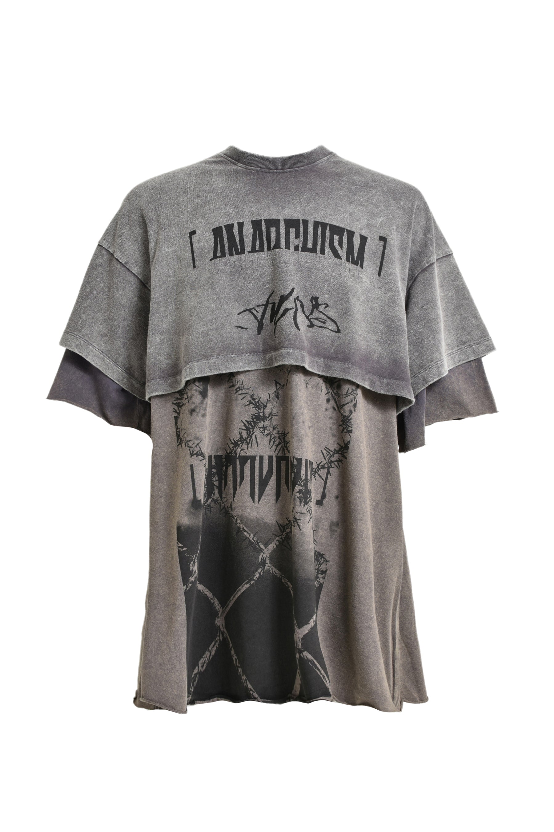 LAYRED T-SHIRT / DUST BLK