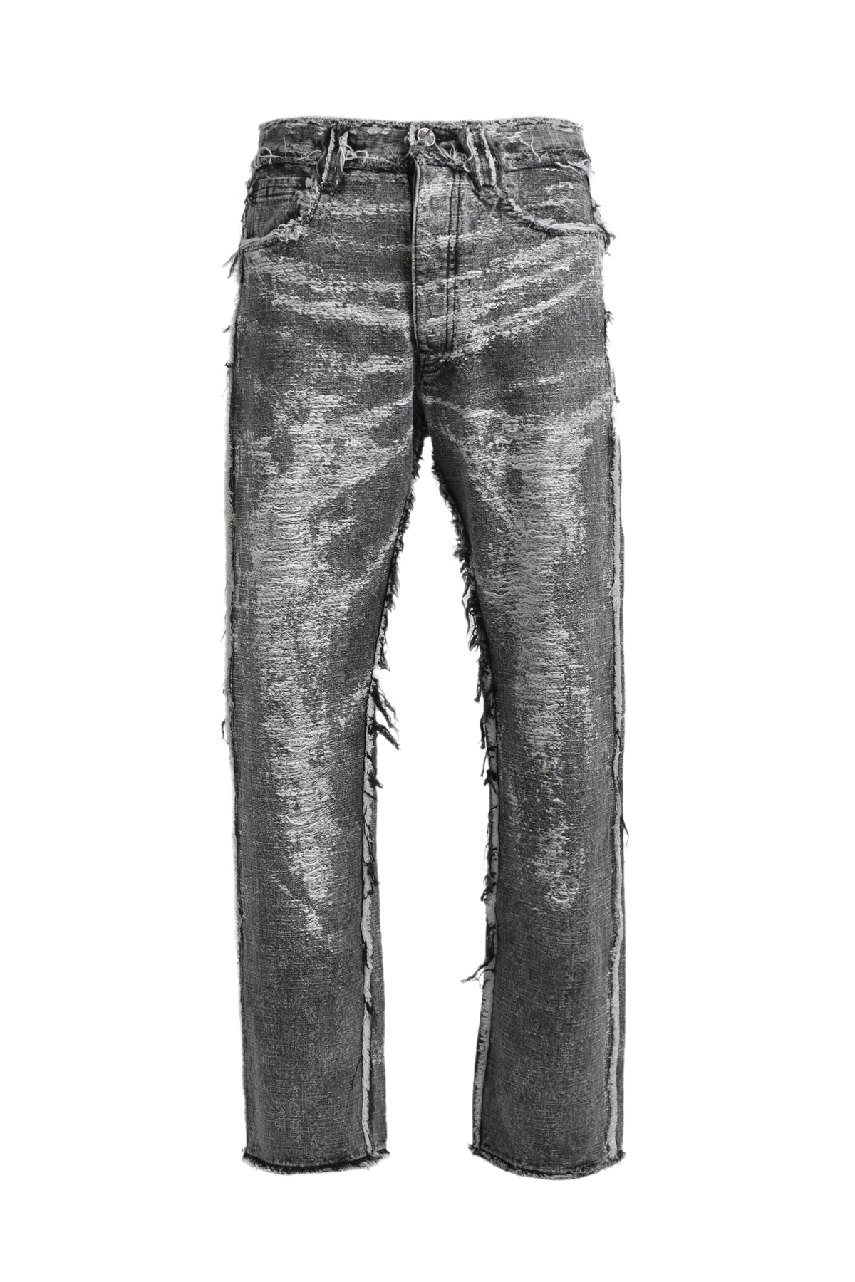 STRAIGHT DENIM PANTS / BLK