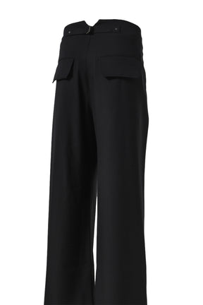 CINCH PANT BLACK WOOL / BLK