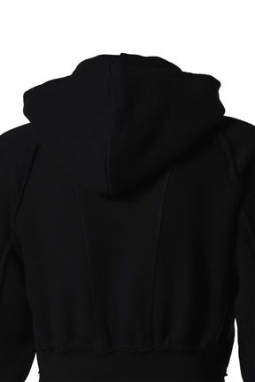 DIAS INSIDE-OUT HOOD ZIP-UP / BLK