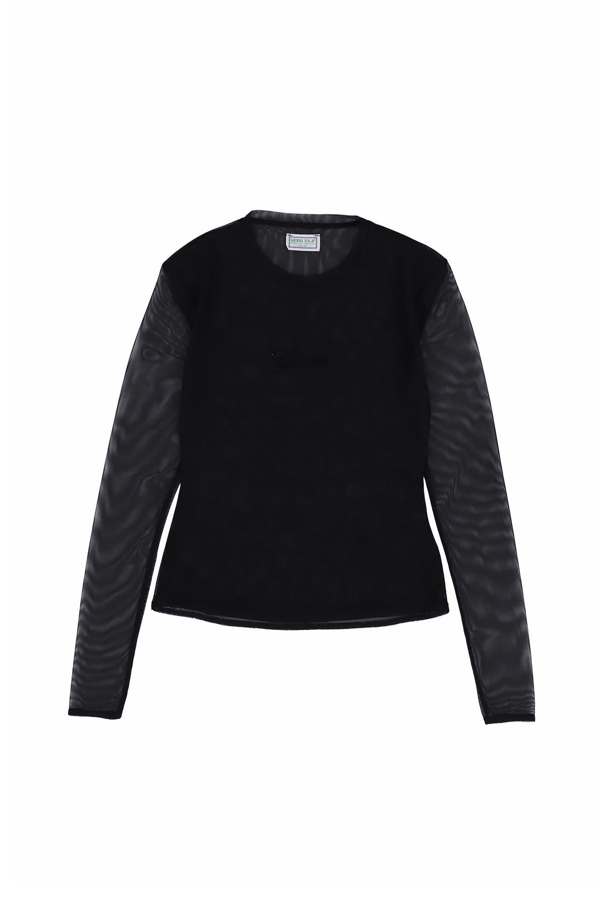 GUSA MESH LONG SLEEVE / JET BLACK