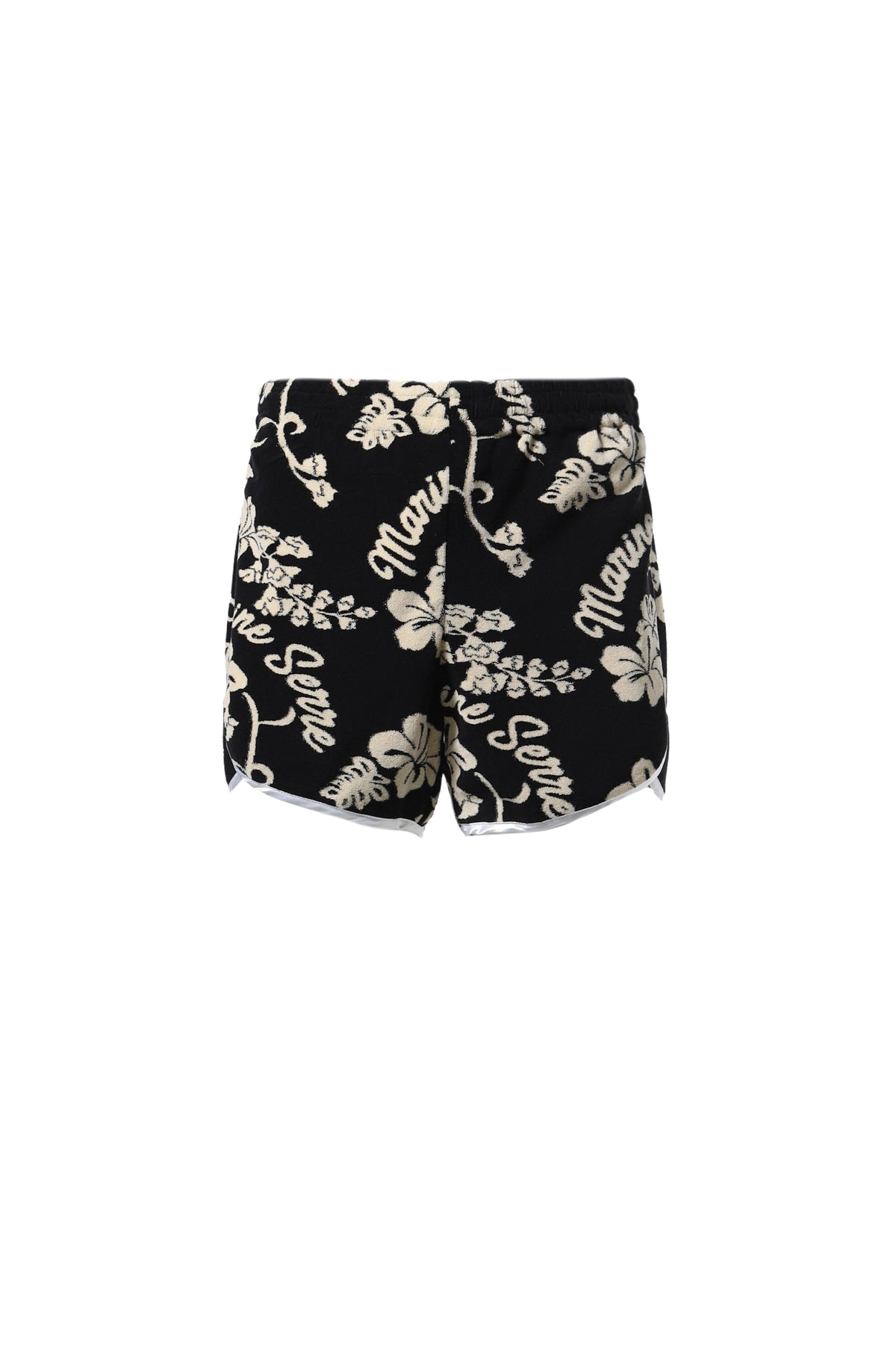 JERSEY JACQUARD TOWELS SHORTS / BLK