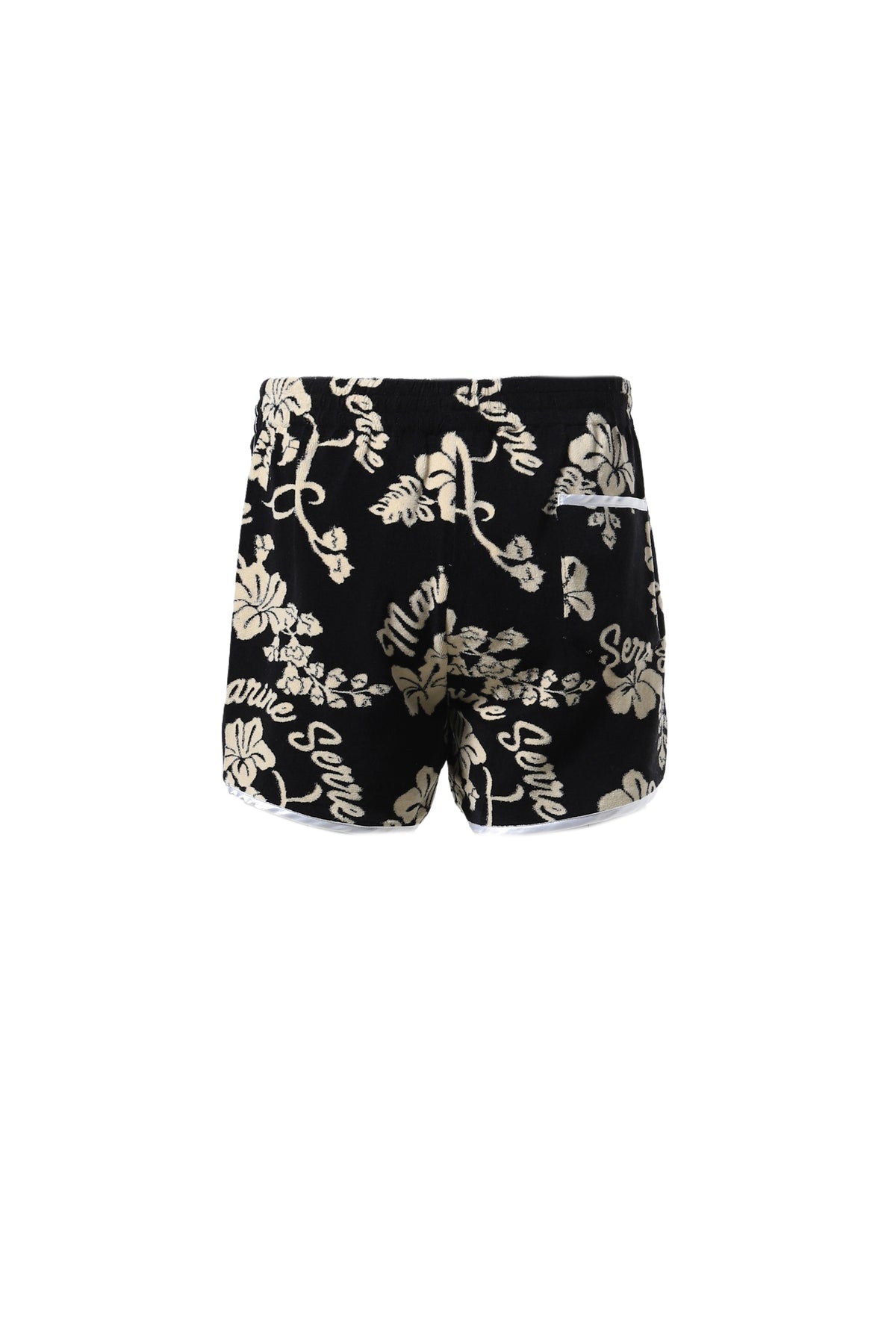 JERSEY JACQUARD TOWELS SHORTS / BLK