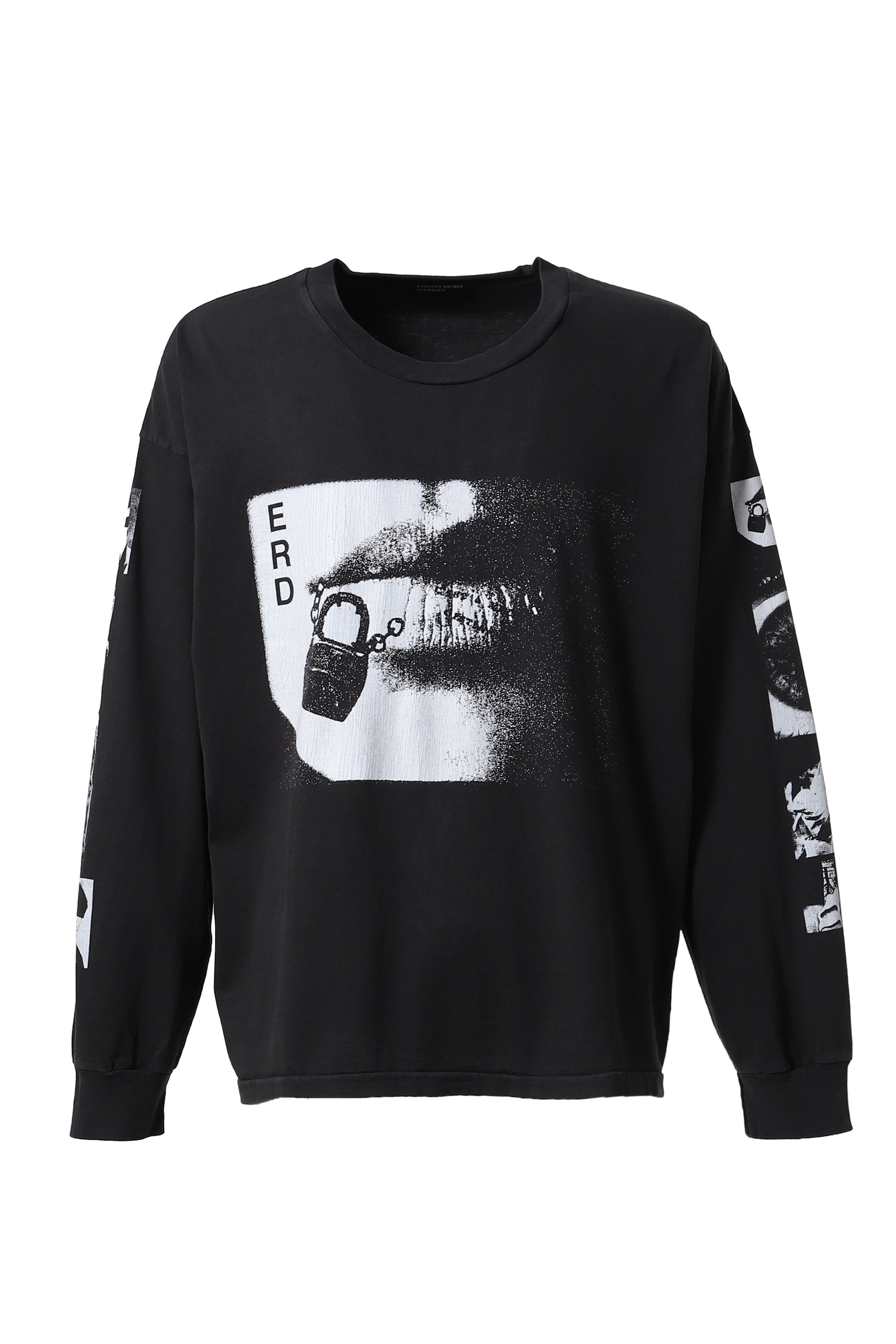 LIPS LS T-SHIRT / FADED BLK