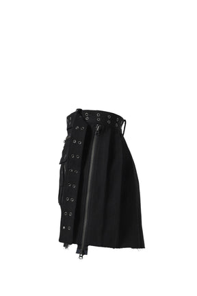 BAJESS LAYERED SKIRT BELT / BLK