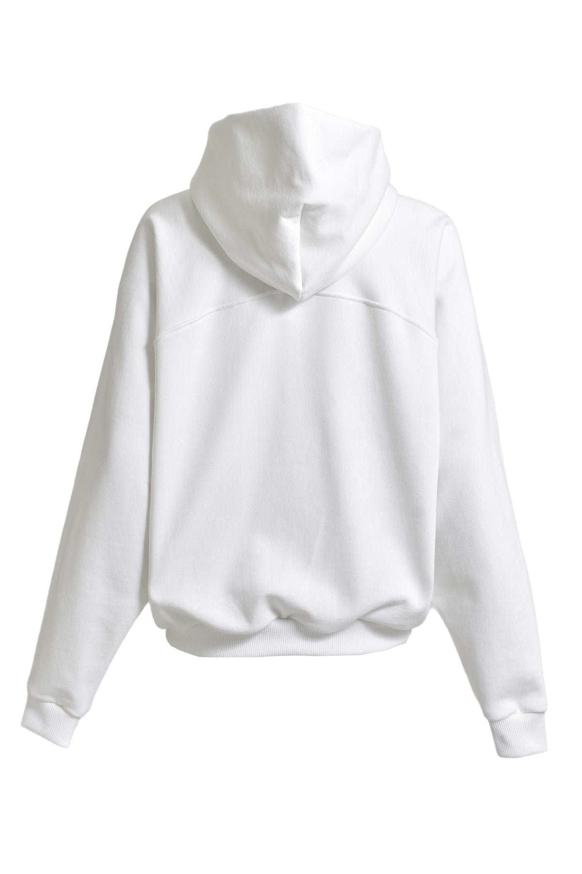 PLAIN ZIP HOODIE / WHT