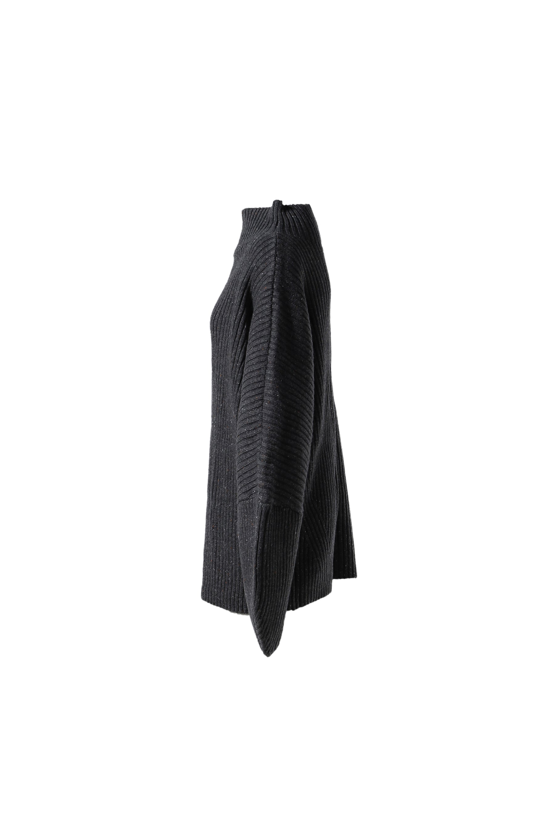 DRY BIG RIB KNIT / GRY