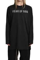 LONG SLEEVE TEE - FEAR OF GOD LOGO & THUNDERBIRD GREY / BLK