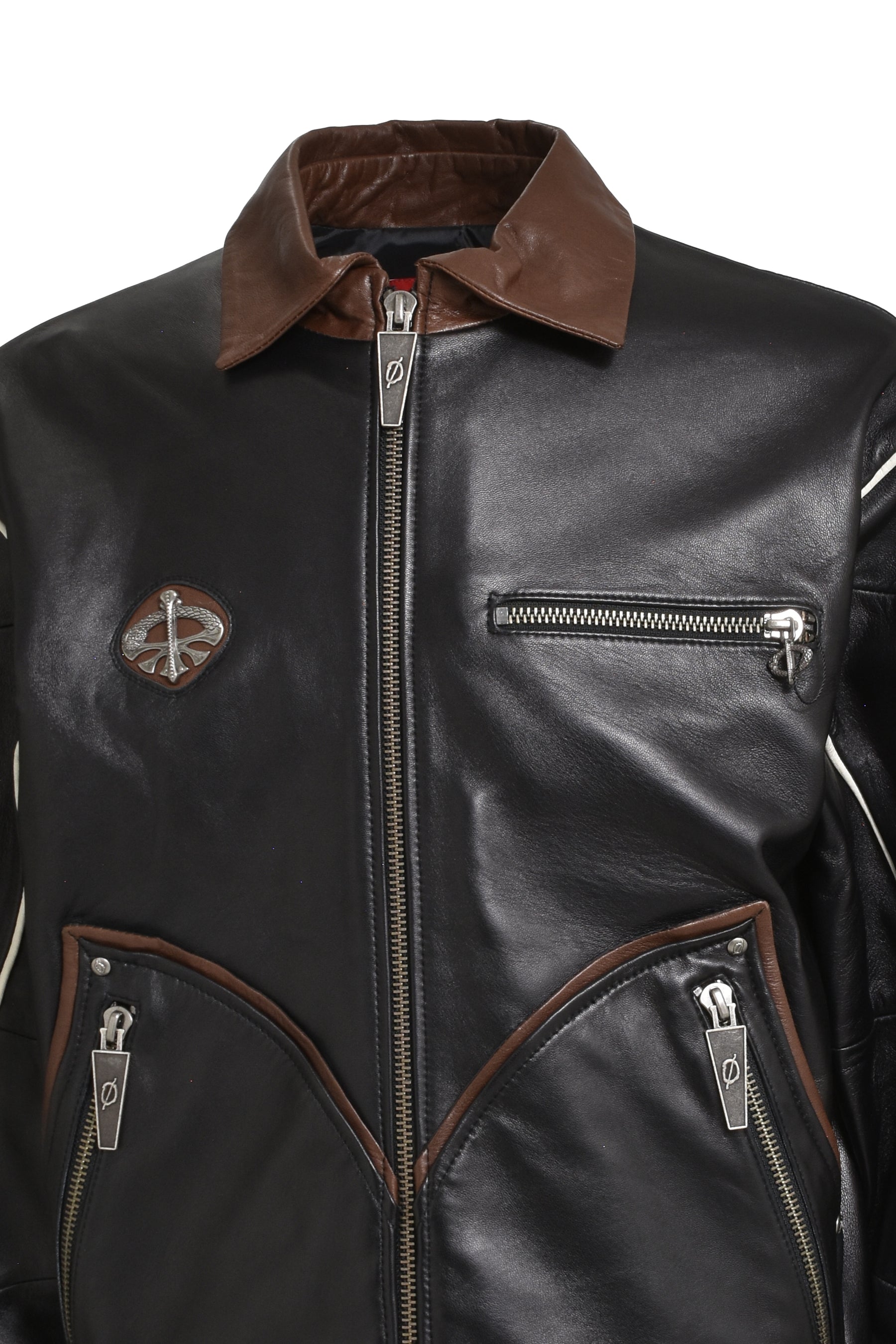 GROW OP LEATHER JACKET / BLK