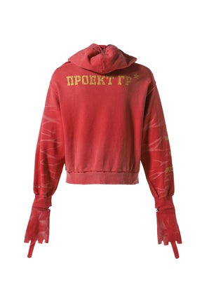 ZYGON ZIP HOODIE / RED