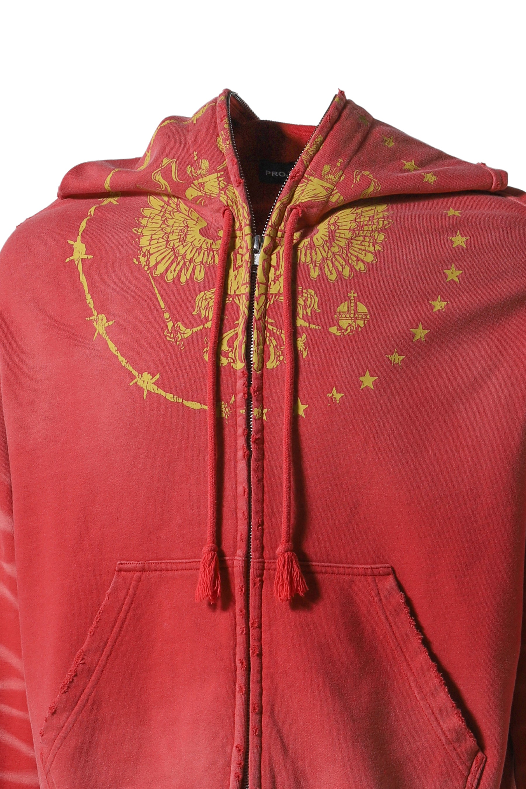 ZYGON ZIP HOODIE / RED