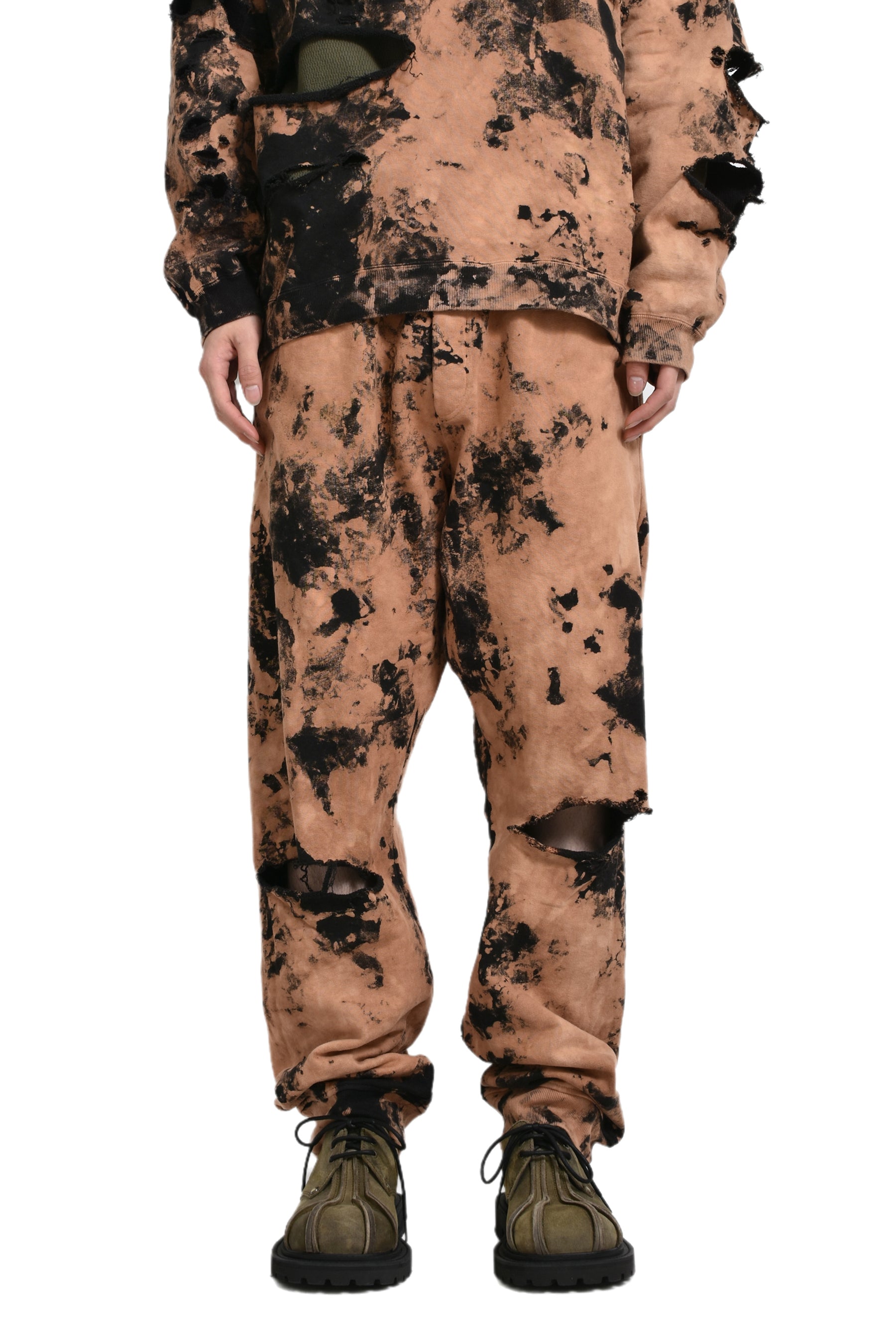 DISTRESSED SWEATPANTS / SAND