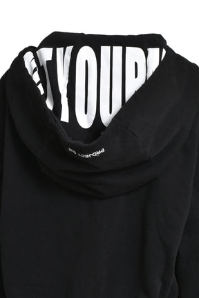 GIANT ZIP HOODIE / BLK