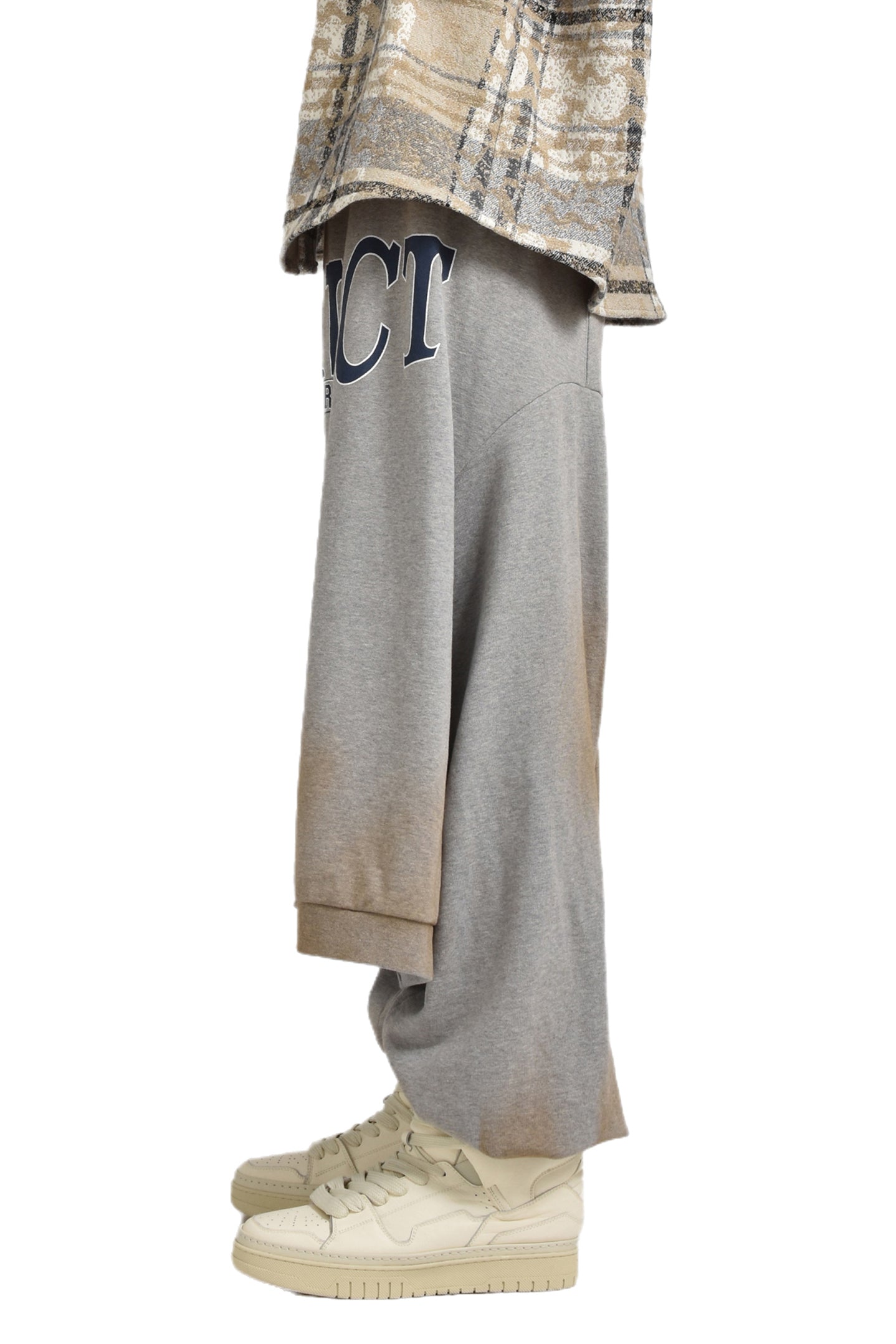 SWEATSHIRT SWEATPANTS / MELANGE GRY