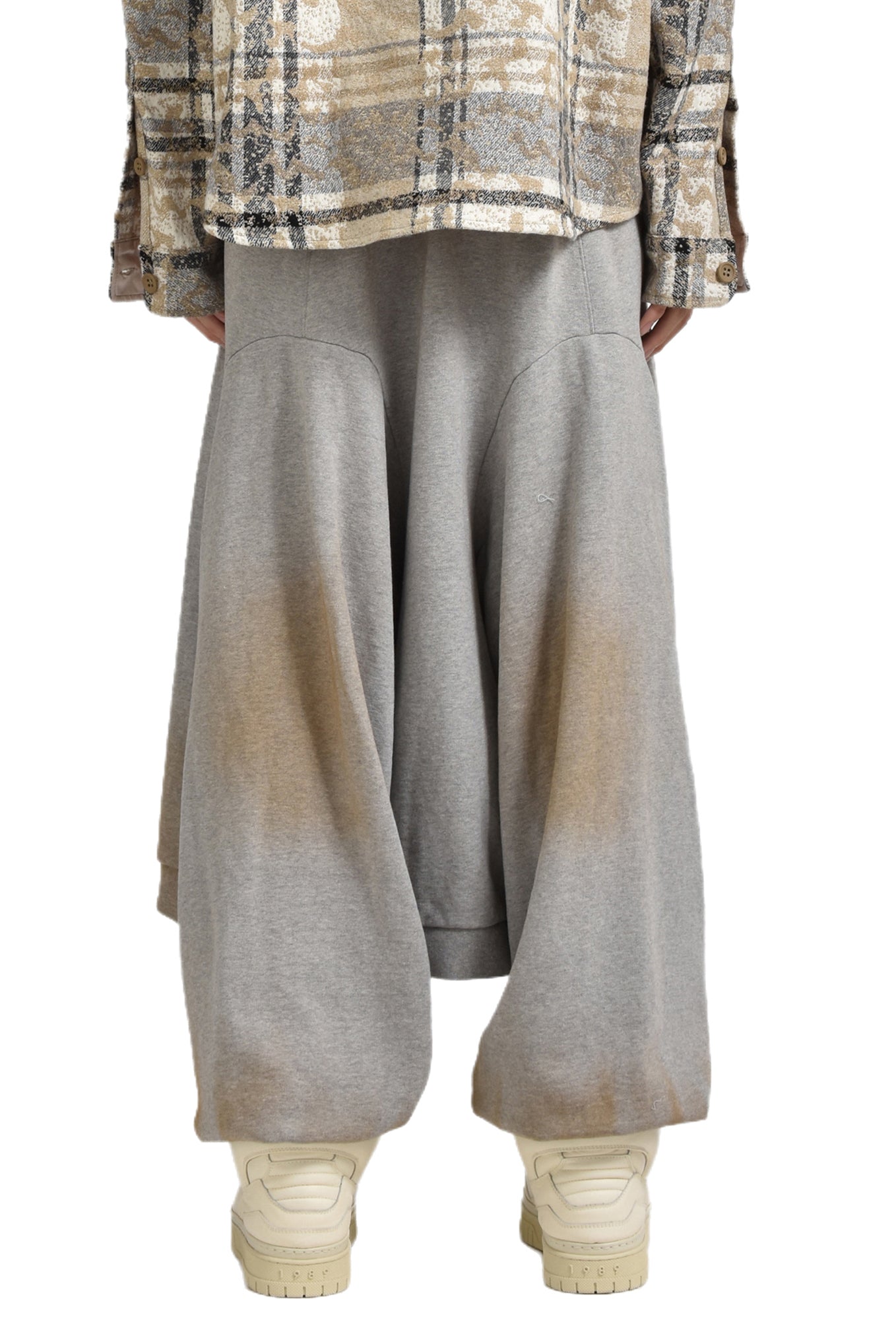 SWEATSHIRT SWEATPANTS / MELANGE GRY