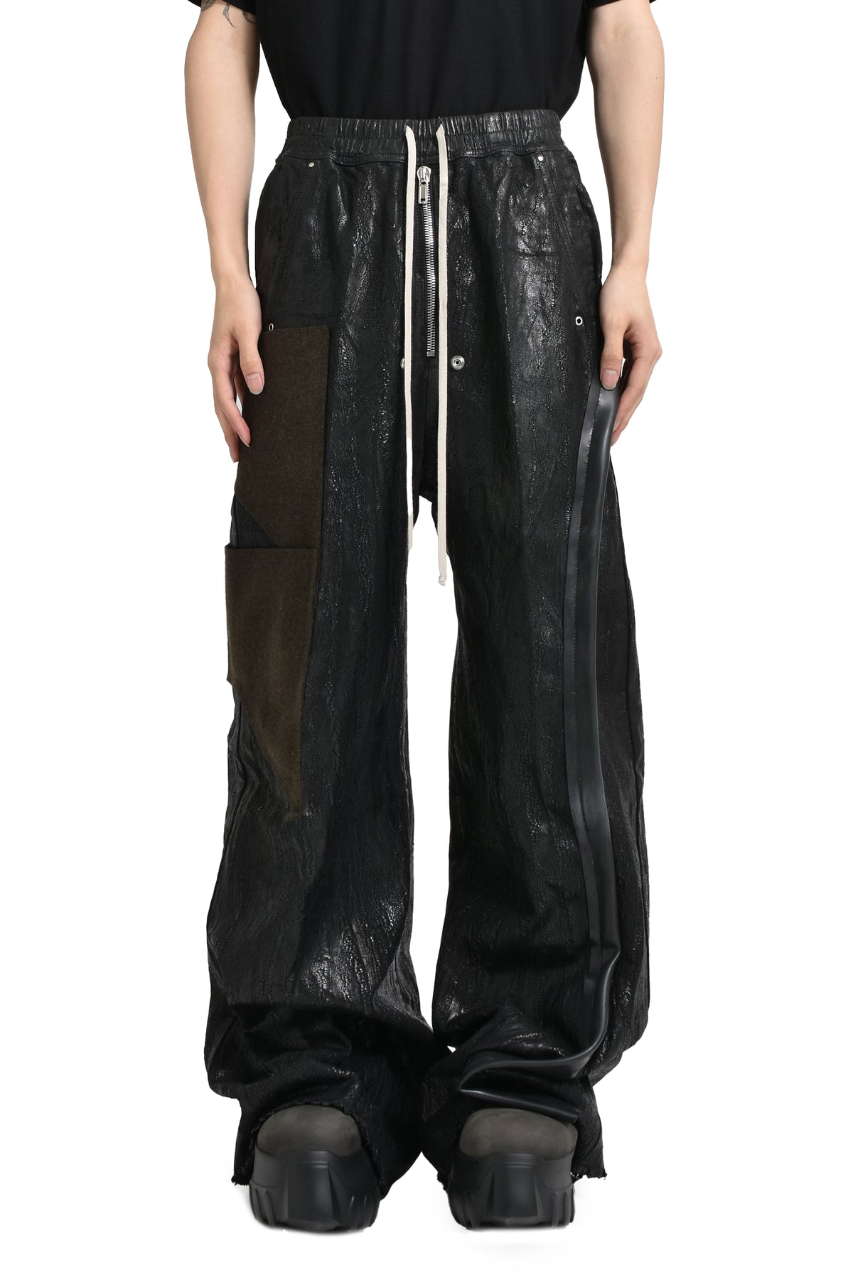 WIDE BELA PANTS / BLK/BRW/BLK